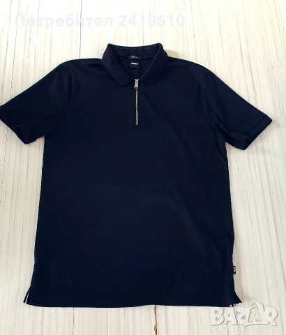 Hugo Boss Polston 11 Mercerised Pima Cotton Zip Mens Size L НОВО! ОРИГИНАЛ Мъжка Тениска!, снимка 8 - Тениски - 54190235