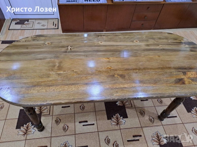 Продавам перфектна трапезна маса от масивно дърво, снимка 7 - Маси - 53989730