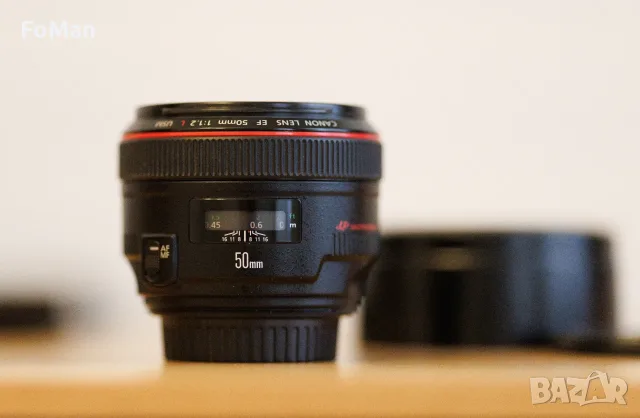 обектив Canon EF 50mm f/1.2L USM, снимка 6 - Обективи и филтри - 55380963