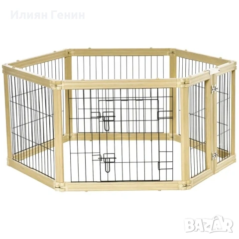 PawHut Кошарка за кученца „Направи си сам“ 6 решетки, снимка 2 - За кучета - 54815017