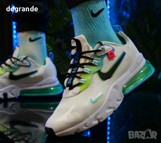  👟NIKE AIR MAX 270 REACT Цвят-Бяло и Зелено