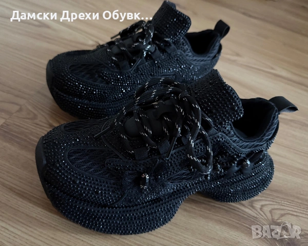Дамски маратонки с камъни , снимка 10 - Маратонки - 55051248