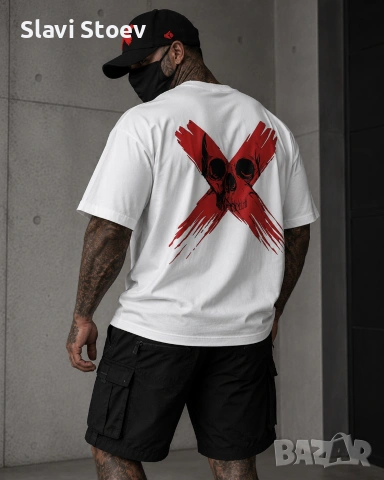 Мъжки Streetwear Комплект – Тениска, Карго Къси Панталони и Шапка, снимка 7 - Спортни дрехи, екипи - 54857632