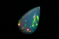Прозрачен Естествен етиопски опал 2.90ct капка кабошон, снимка 5