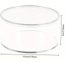 Кръгла прозрачна Акрилна основа етаж блат кутия между етажи торта декор пълнеж с цветя осветление, снимка 3