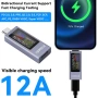 USB-C мултиметър Kowsi KWS-2302C – Тестер 4-30V 12A, PD QC, измерване на капацитет 10437, снимка 5
