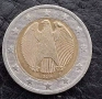 Две евро Германия, колекционерски с дефект при отсичане, снимка 4
