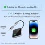 Нов Безжичен CarPlay адаптер iPhone USB Plug&Play Auto Connect Стабилна връзка в кола автомобил, снимка 4