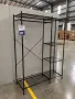  Метален гардероб с релса за дрехи, 4 рафта и място за обувки – 150x110x40, снимка 1