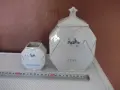 Лот от 2 бр. порцеланови кутии от соца за грис и лимонтозу, снимка 1