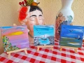Авторски мини картини със статив ,цена 10евро -картина и статив и големи картини , снимка 1