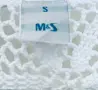 Бял ажурен топ кроше MARKS & SPENSER, снимка 6