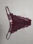 Hunkemoller 2XL Дантелена изрязана бикина в цвят бордо , снимка 6