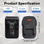 Резервна батерия 18 V 5000 mAh за AEG и RIDGID, снимка 6