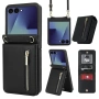 Galaxy Z Flip 7 Калъф портфейл с цип с поставка кейс, снимка 1