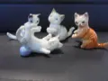 № 8716 Лот 4 броя малки порцеланови фигурки – котенца , снимка 2