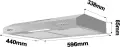 Абсорбатор за вграждане под шкаф CIARRA CBCS6903D, 60 см, 220 m³/h, снимка 2