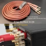 2 X 4m HiFi OFC Audio Speaker Cables Gold-Plated Banana Plugs 2x2.5mm, снимка 7