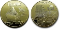Монета Титаник / Coin Titanic - Gold, снимка 3
