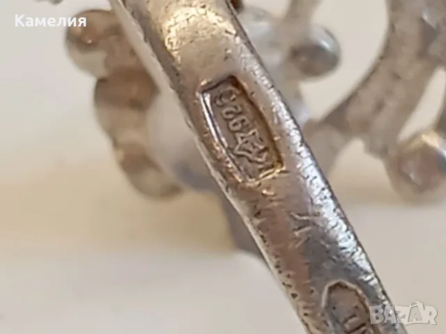 Руско сребро. Пръстен , снимка 8 - Пръстени - 55664424