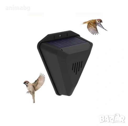 ANIMABG Соларен репелент за птици с таймер и 13 звука, Водоустойчив, За външна употреба, снимка 3 - Други - 54387389