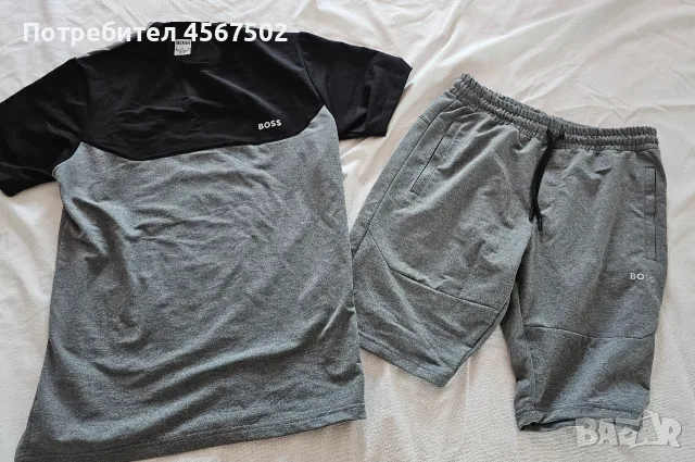 Мъжки летен комплект Hugo Boss, чисто нов! , снимка 2 - Спортни дрехи, екипи - 55416856