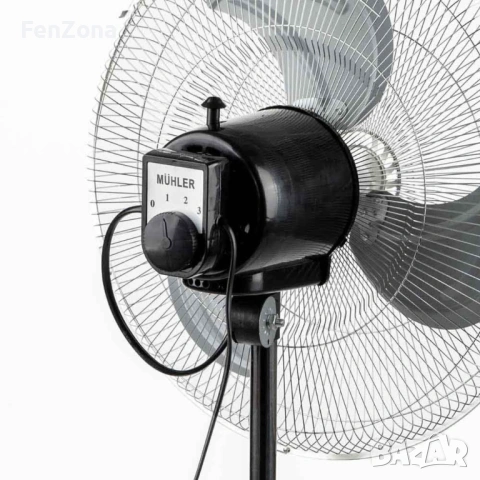 Вентилатор на стойка 18''Muhler FM-8138D 3в1, 70W, индустриален, на стойка, стена, под, снимка 5 - Вентилатори - 54066050
