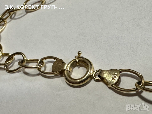 Златен дамски синджир с висулка сърце – 14К, 12,60 гр., 49 см, снимка 9 - Колиета, медальони, синджири - 55104726