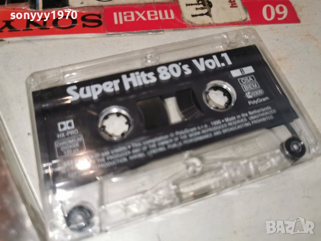 SUPER HITS 80S 1 ORIGINAL TAPE 0205261946H2E6R, снимка 4 - Аудио касети - 54391789