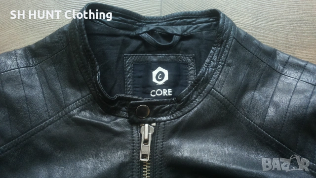 Jack & Jones Leather Jacket Размер L мъжко яке естествена кожа 19-27, снимка 5 - Якета - 54810505