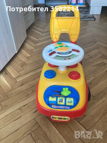 Детска кола за бутане и карана