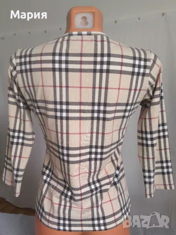 Оригинална Блуза Burberry London размер М Бърбъри Лондон Бежова Дълъг Ръкав Памук Ликра, снимка 18 - Блузи с дълъг ръкав и пуловери - 55334246