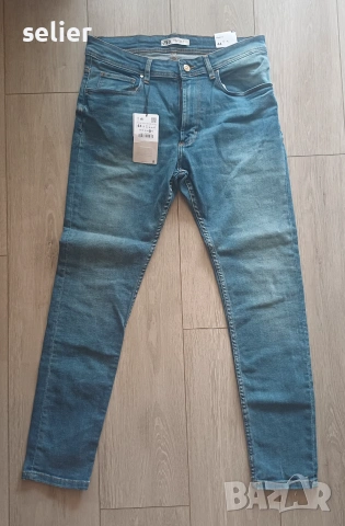 ZARA SKINNY-оригинални мъжки дънки Размер:34/30 Нови с етикет Цена:27евро