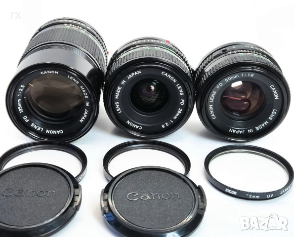 Canon New FD 28mm, 50mm, 135mm, снимка 3 - Обективи и филтри - 54587306