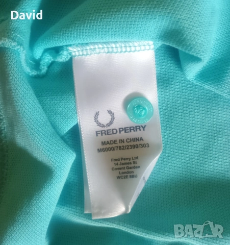 Оригинална Мъжка фланелка с яка Fred Perry, снимка 5 - Тениски - 54980742