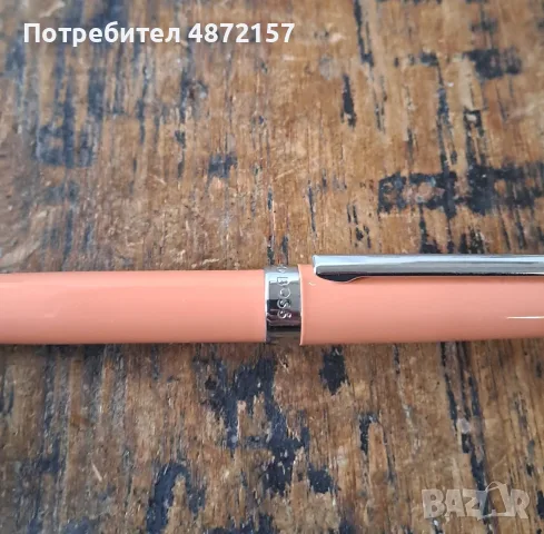 химикалка HUGO BOSS Gear Icon светлооранжев лак лого на пръстена, снимка 7 - Колекции - 55577757
