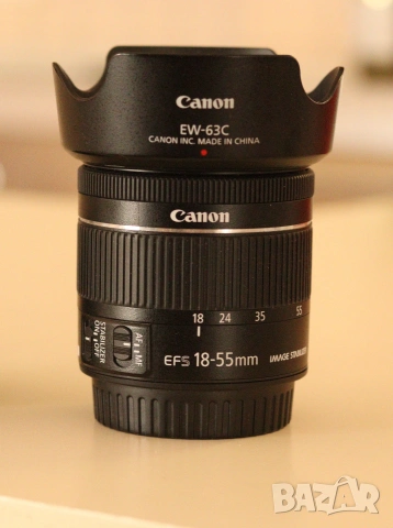  Canon 18-55mm  f/4-5.6 IS STM + оригинален сенник