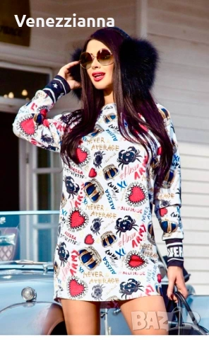 ALESSA Queen of fashion oversize блуза - рокля S-M
