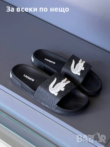 Lacoste Мъжки Черни Чехли Лакост Код SK1404