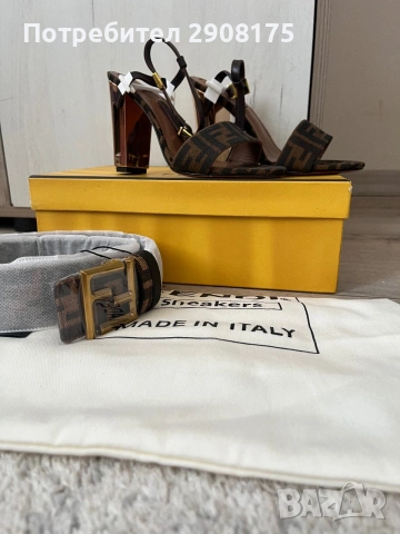 Нови Дамски Сандали Fendi, снимка 6 - Сандали - 55224514