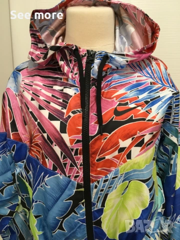 Nike palm tree jungle rain forest дамска ветровка, снимка 2 - Спортни екипи - 54353945