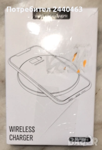 wireless charger за телефон влючва се в усб подходящ за компютри и лаптопи, снимка 2 - Безжични зарядни - 54973973