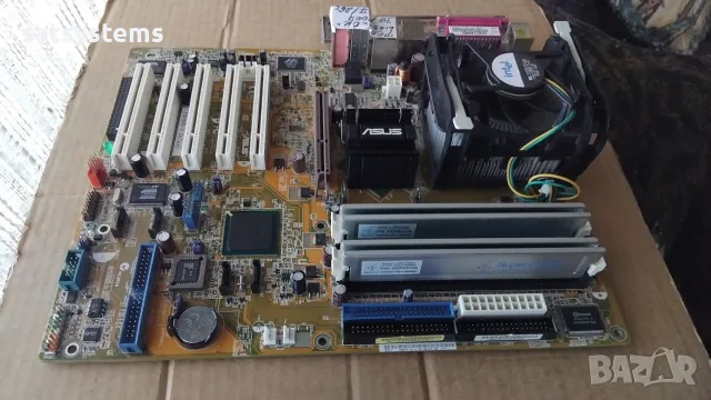 Дънна платка Asus P4P800-E Deluxe Socket 478 CPU+FAN+RAM, снимка 6 - Дънни платки - 55481136