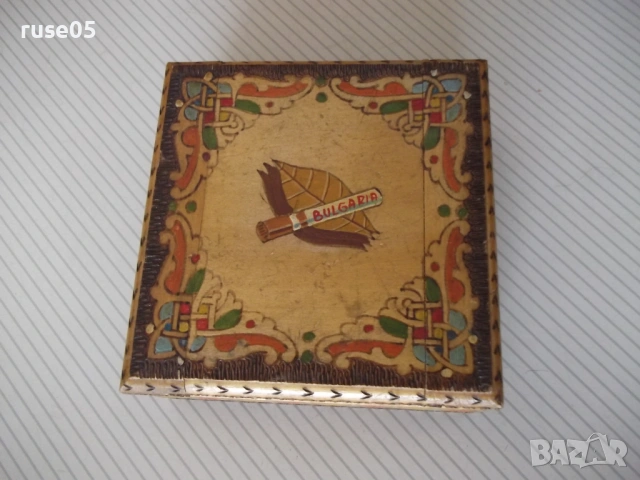 Кутия дървена за цигари пирографирана, снимка 3 - Колекции - 54171159
