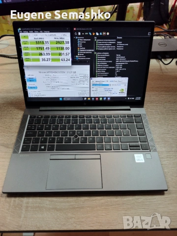HP ZBook Firefly G7 / Quadro / 512 SSD / НОВА батерия / ТОП състояние, снимка 7 - Лаптопи за работа - 54078759