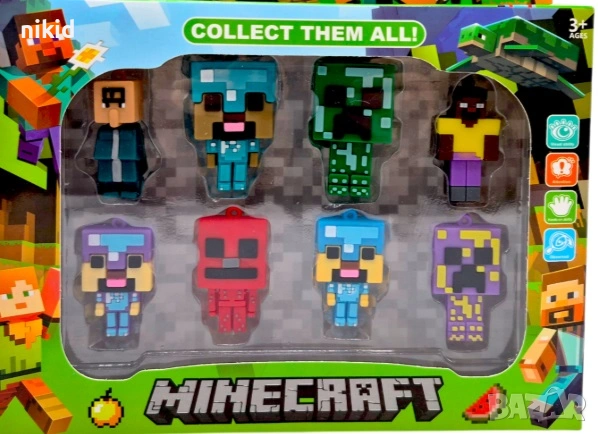 8 бр Майнкрафт Minecraft фигурки фигурка играчка играчки пластмасови