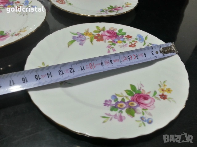 английски фин костен порцелан чинии , снимка 4 - Антикварни и старинни предмети - 54336262