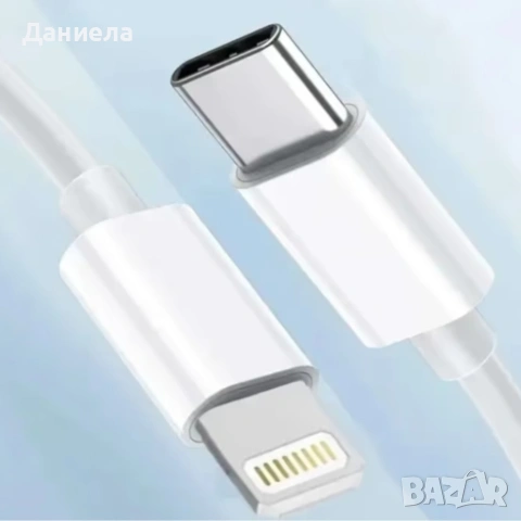 Apple 20W USB-C Fast Charger комплект с Lightning кабел – Бързо зареждане за iPhone, снимка 7 - USB кабели - 55063655