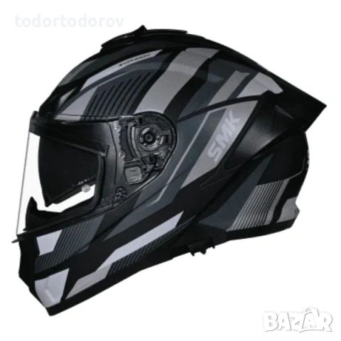 Мото каска SMK Typhoon Sparko 2026 вградени очила black/gray/white 149.90 лв. / 76.64 €, снимка 2 - Аксесоари и консумативи - 54601405