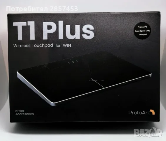 ProtoArc T1 Plus Bluetooth Trackpad за Windows 10/11 – черен